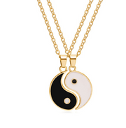 Trendy Sun Moon Necklace Set