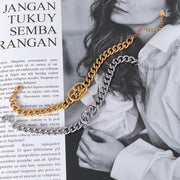 Trendy Titanium Earrings: Double D Design