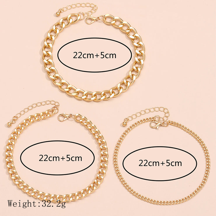 Simple Fashion Solid Color Irregular Metal Bracelet