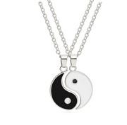 Trendy Sun Moon Necklace Set