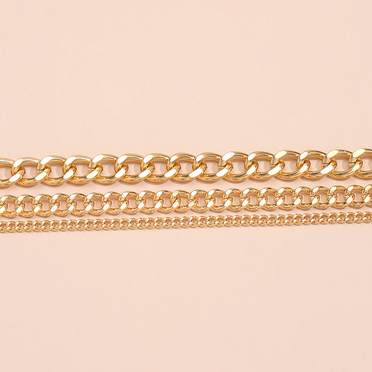 Simple Fashion Solid Color Irregular Metal Bracelet