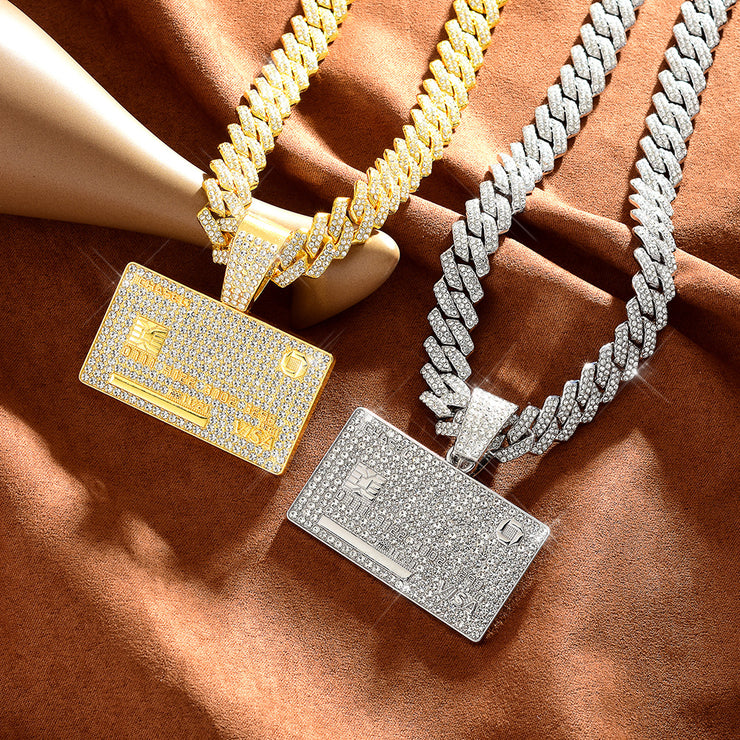 Fashion Forward: Full Diamond Pendant Necklace