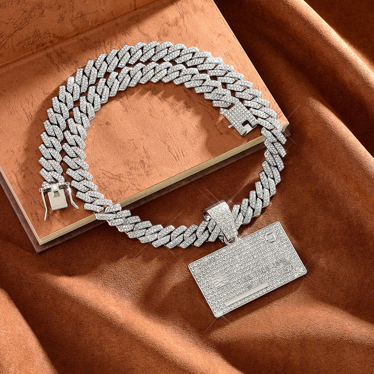 Fashion Forward: Full Diamond Pendant Necklace