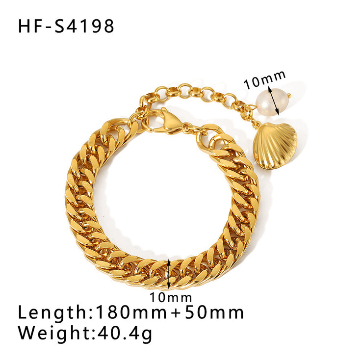 Fashion Must-Have: Shell OT Buckle Bracelet