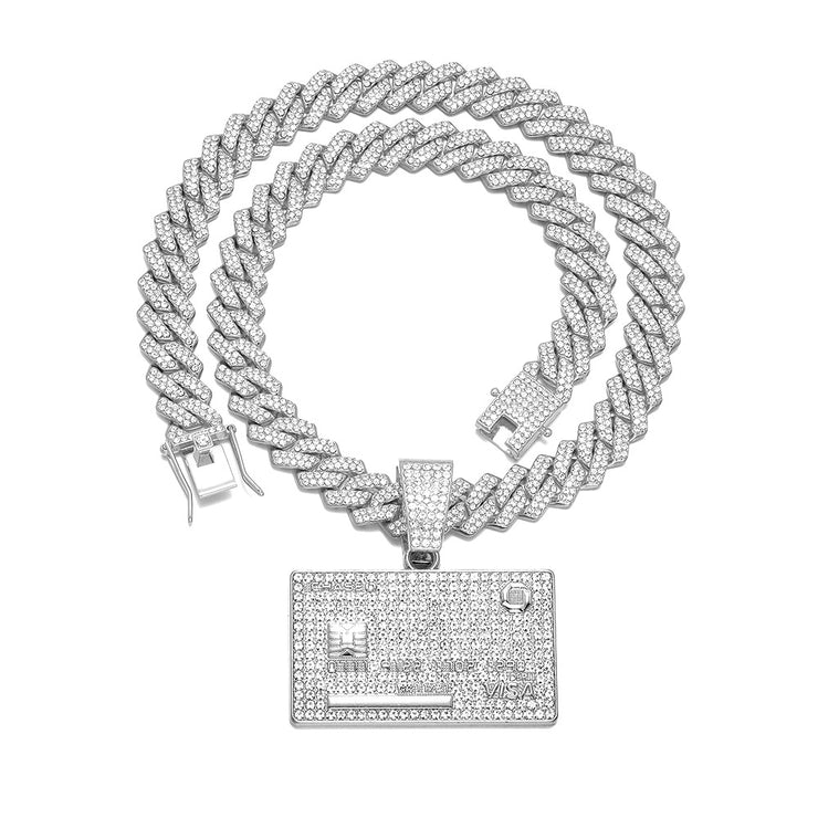 Fashion Forward: Full Diamond Pendant Necklace