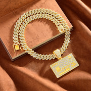 Fashion Forward: Full Diamond Pendant Necklace