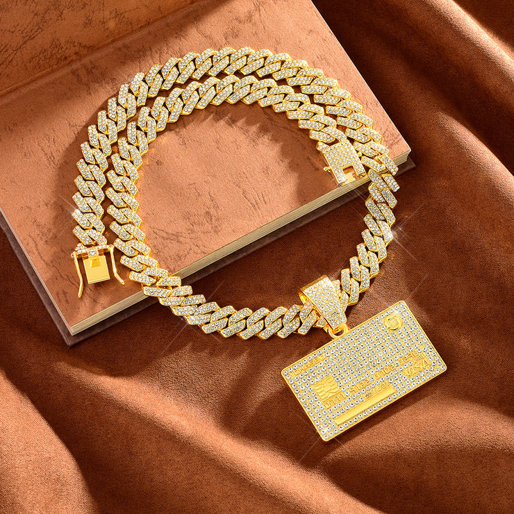 Fashion Forward: Full Diamond Pendant Necklace
