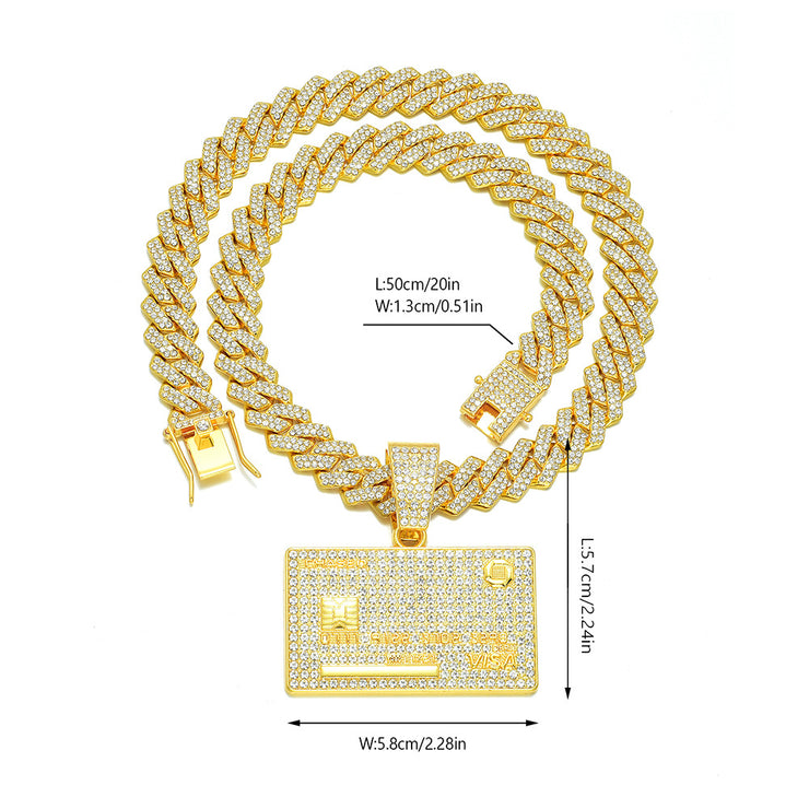 Fashion Forward: Full Diamond Pendant Necklace
