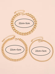 Simple Fashion Solid Color Irregular Metal Bracelet