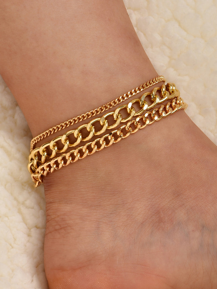 Simple Fashion Solid Color Irregular Metal Bracelet